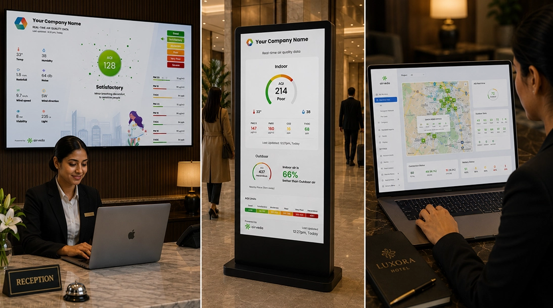 Airveda dashboard for air monitoring.