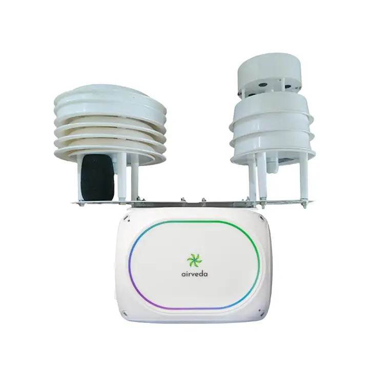 Airveda PM2.5, PM10, and Temperature, Humidity, Wind Speed, Wind Direction, Light and Noise Monitor